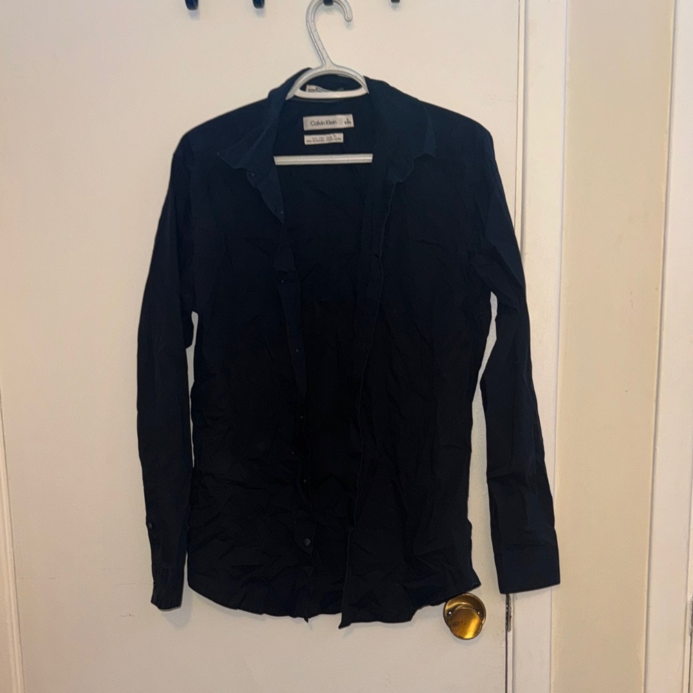 Calvin Klein Midnight Black Long Sleeve Shirt